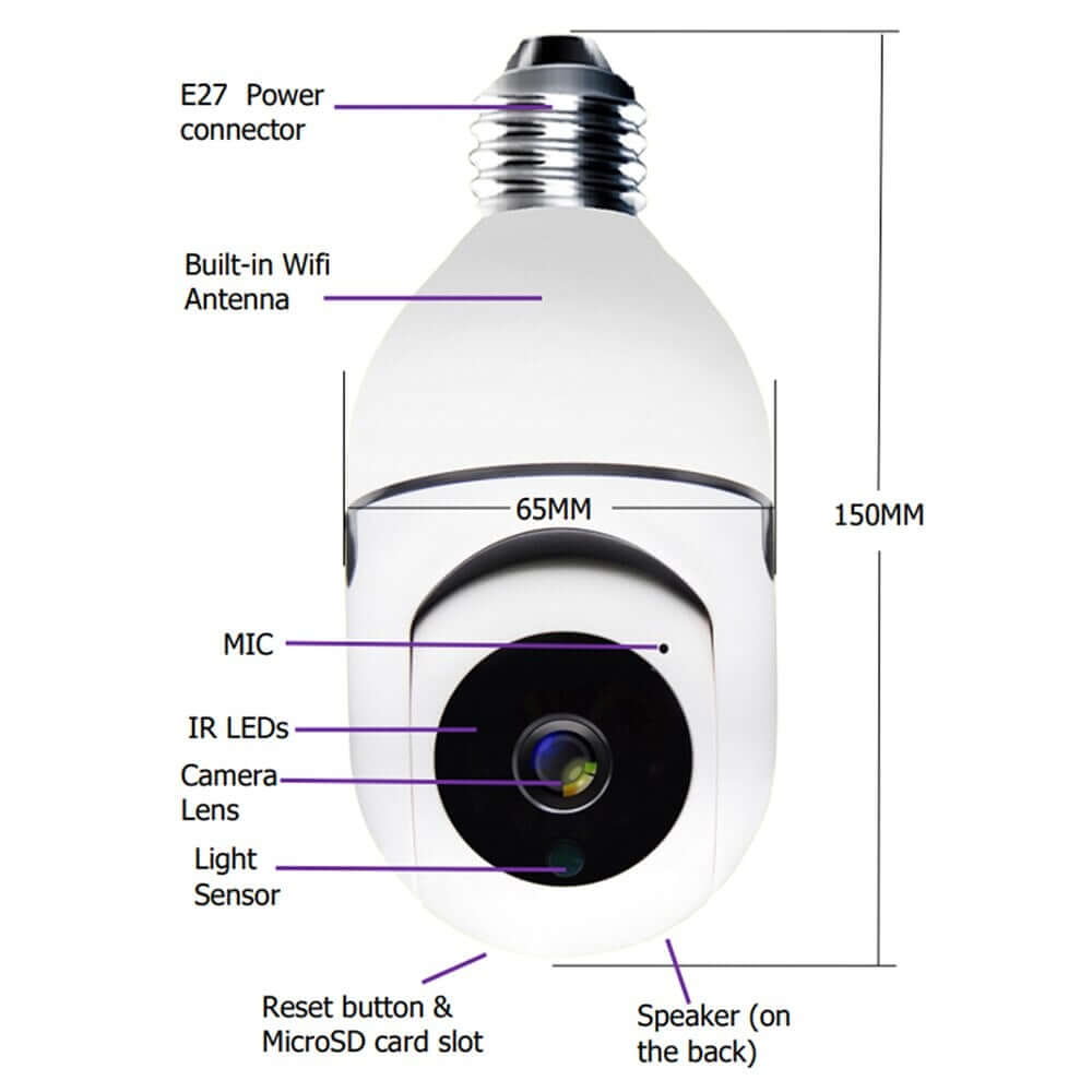 360° Wifi CCTV camera - Rarefinda.com