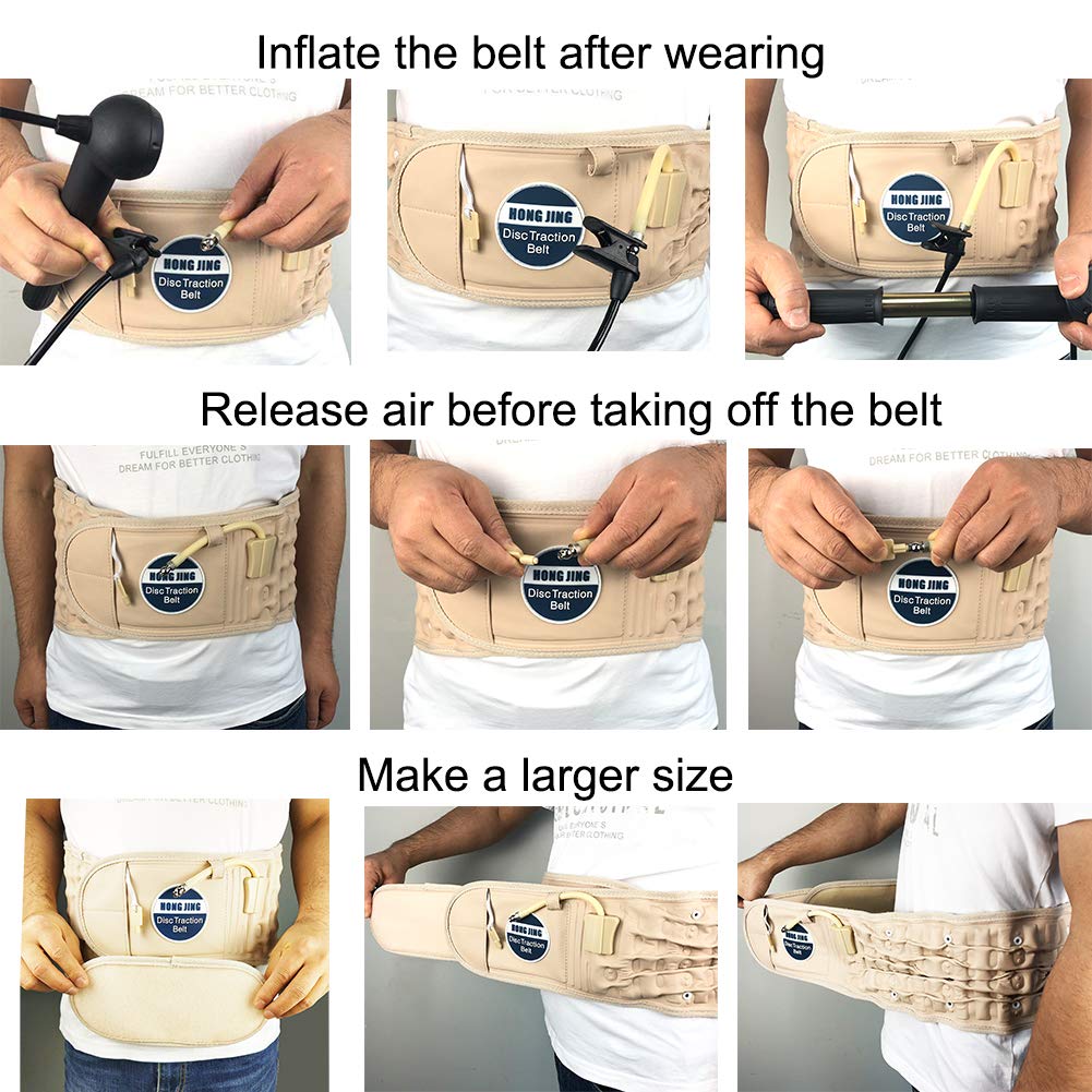 Inflatable Belt Lumbar Traction Massager Set - Rarefinda.com