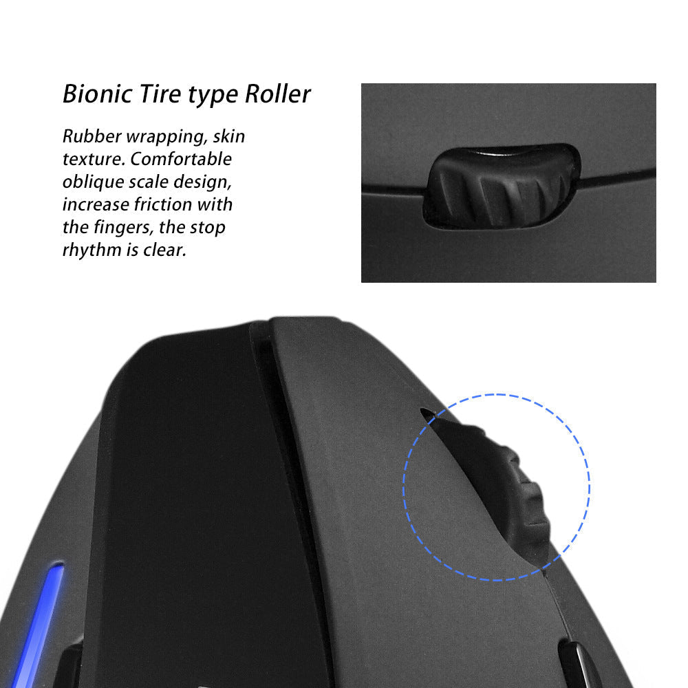 Vertical Ergonomic Wireless Mouse - Rarefinda.com